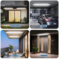 LEOEU LED vlhkotesné svietidlo 150 cm, 45W 5000 lm, IP65 vodotesné stropné trubicové svietidlo, bez blikania, osvetlenie do pivnice a kúpeľne 8