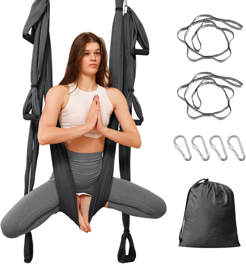 Leogreen Jóga Függőágy Inverziós Swing 300kg Teherbírás Nylon