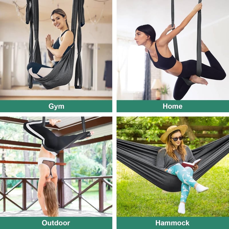 Leogreen Jóga Függőágy Inverziós Swing 300kg Teherbírás Nylon