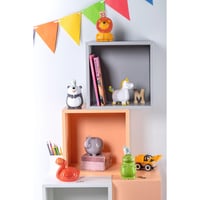 Pușculiță din ceramică LEONARDO HOME Bambini Elefant cu cheie – 11,5 cm, gri – Cadou pentru copii, băieți și fete 4