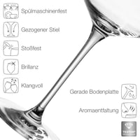 Set čaša za bijelo vino Leonardo Home Puccini (6 kom) – 560 ml, staklene čaše otporne na ogrebotine i perive u perilici posuđa 3