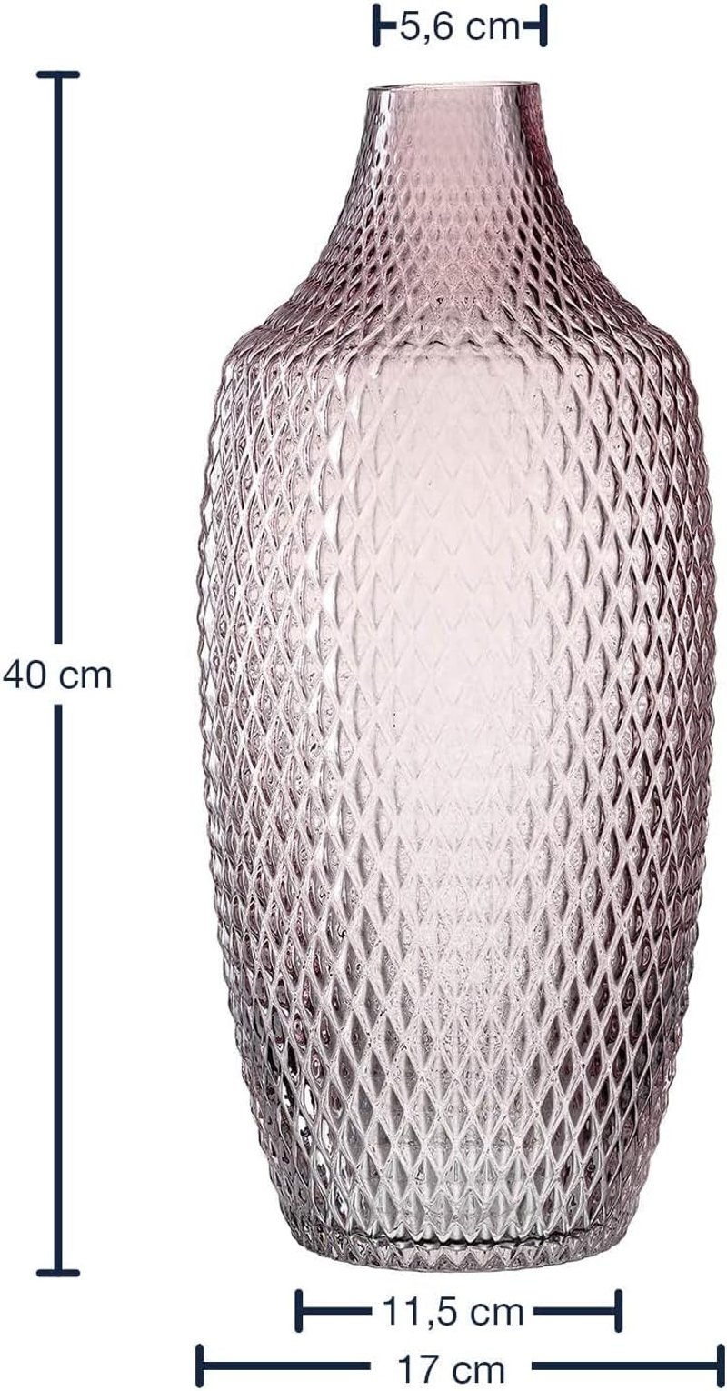 LEONARDO Poesia Üvegváza 40 cm Rózsaszín Dekoráció - Pink