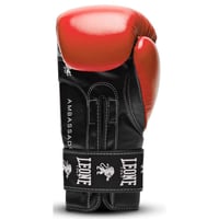 Boxerské rukavice LEONE 1947 Ambassador unisex pre dospelých – červené, 14 oz 3