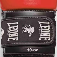 Boxerské rukavice LEONE 1947 Ambassador unisex pre dospelých – červené, 14 oz 5
