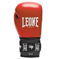Boxerské rukavice LEONE 1947 Ambassador unisex pre dospelých – červené, 14 oz 2