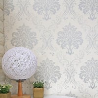 Lependor öntapadós damask tapéta, 0,45x10m, ezüst 3