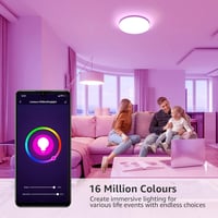 Lepro 15W Alexa Okos Mennyezeti Lámpa, 1250lm, 22cm, WiFi LED, Szabályozható RGB+Hideg-Meleg Fehér, IP54 Fürdőszobai Világítás, Applikációva 3
