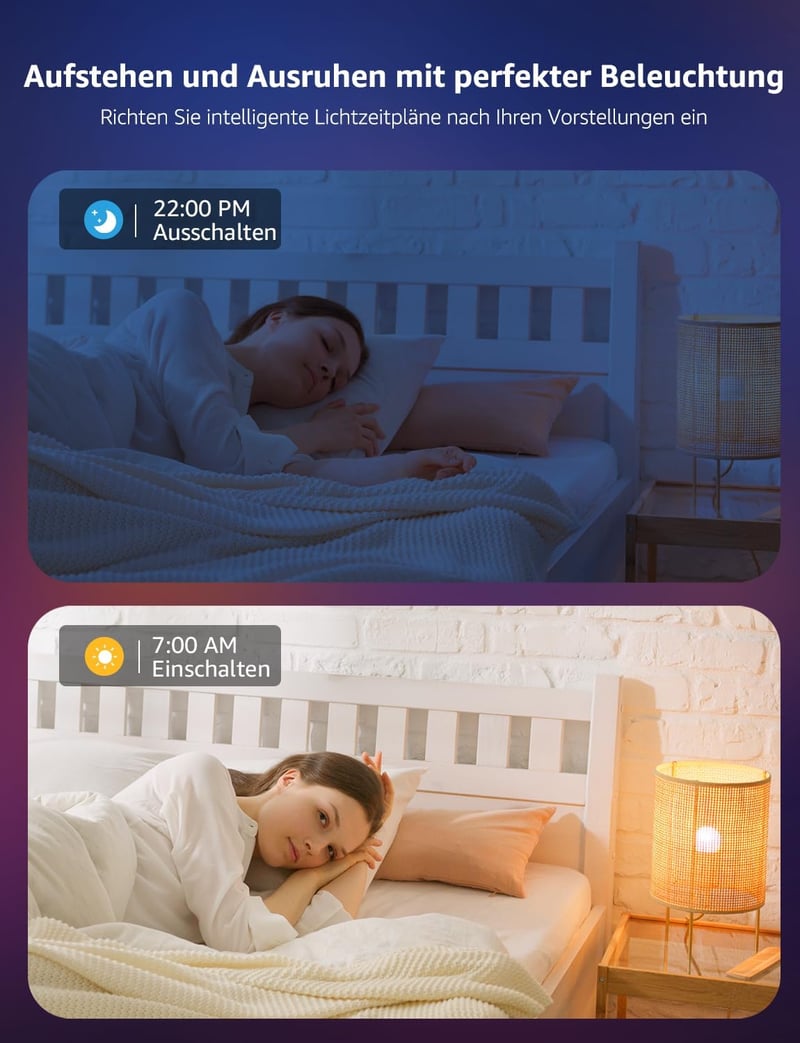 Lepro BP1 E14 LED izzó RGB+CCT 4,9W dimmelhető WiFi Bluetooth Alexa Google 2db