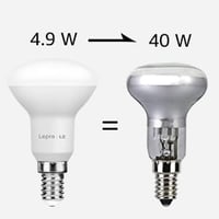 Lepro E14 LED izzó 5W 470 lumen meleg fehér 2700K 5 darab takarékos 4