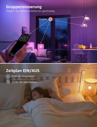 Lepro E27 8.5W Okos Izzó Dimmer Funkcióval, WiFi és Bluetooth, Alexa és Google Kompatibilis 9