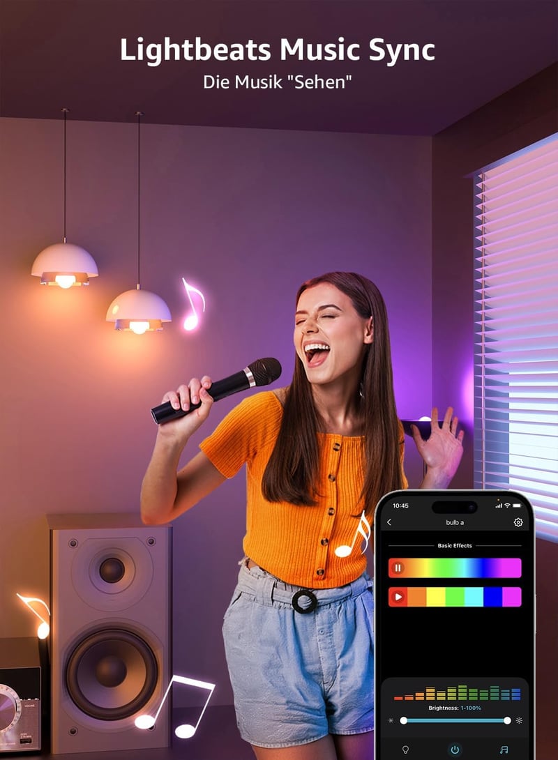 Lepro E27 10W okos izzó 2db, dimmelhető WiFi LED lámpa Alexa Google kompatibilis