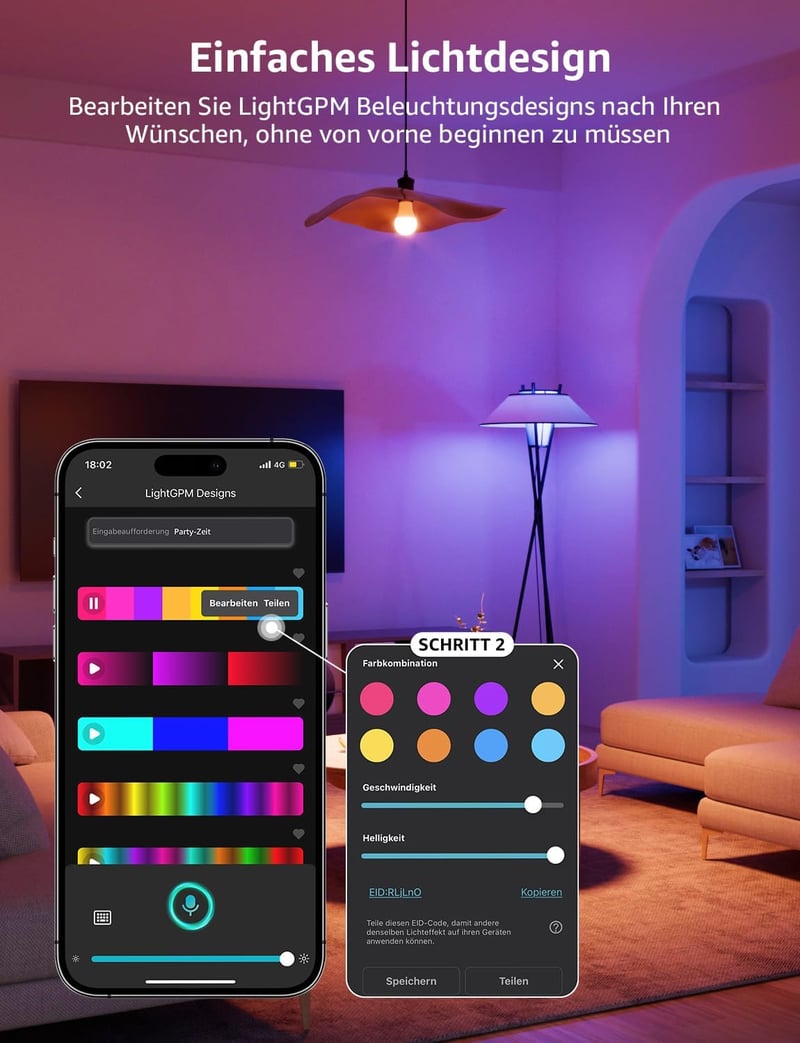 Lepro E27 10W okos izzó 2db, dimmelhető WiFi LED lámpa Alexa Google kompatibilis