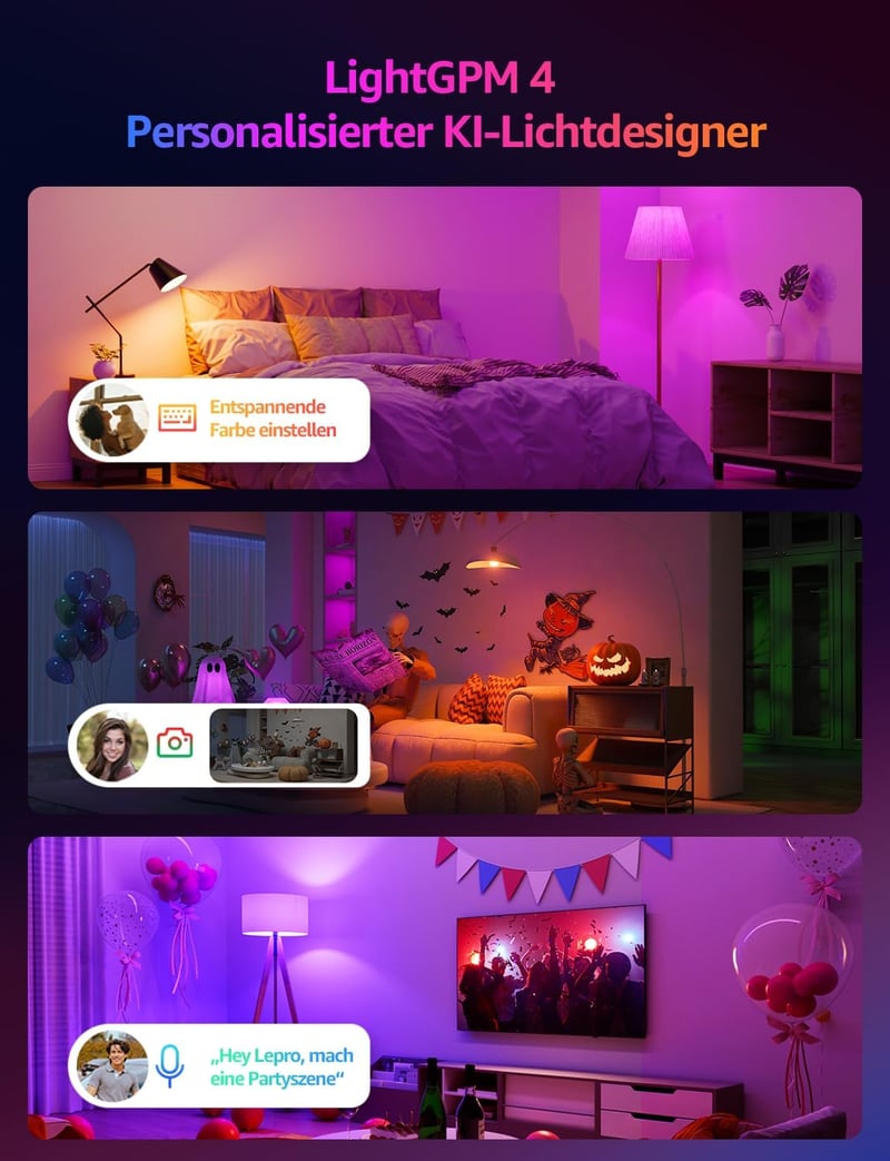 Lepro E27 10W okos izzó 2db, dimmelhető WiFi LED lámpa Alexa Google kompatibilis