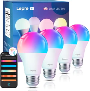 Lepro B1 AI pametna LED žarulja E27 8,5 W WiFi & Bluetooth - pakiranje od 4 komada