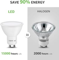 Lepro GU10 LED izzó 5W, 400lm, hideg fehér 5000K, 60W halogén helyettesítő, 120° sugárzási szög, 5 darabos csomag 3