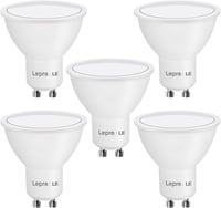 Lepro GU10 LED izzó 5W, 400lm, hideg fehér 5000K, 60W halogén helyettesítő, 120° sugárzási szög, 5 darabos csomag 1