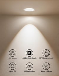 Bec LED Lepro GU10, Alb Neutru, 6W 630 Lumeni, Nereglabil 2