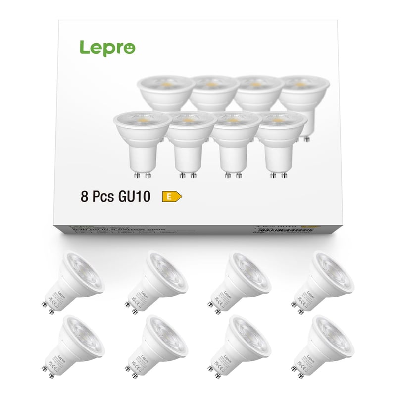 Bec LED Lepro GU10, Alb Neutru, 6W 630 Lumeni, Nereglabil