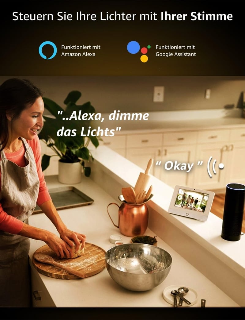 Lepro GU10 okos LED izzó szett, Alexa kompatibilis, dimmelhető meleg és hideg fehér