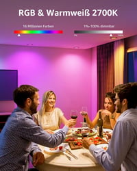 Lepro GU10 Smart LED izzó RGBW WiFi Alexa Google Home 4db 2