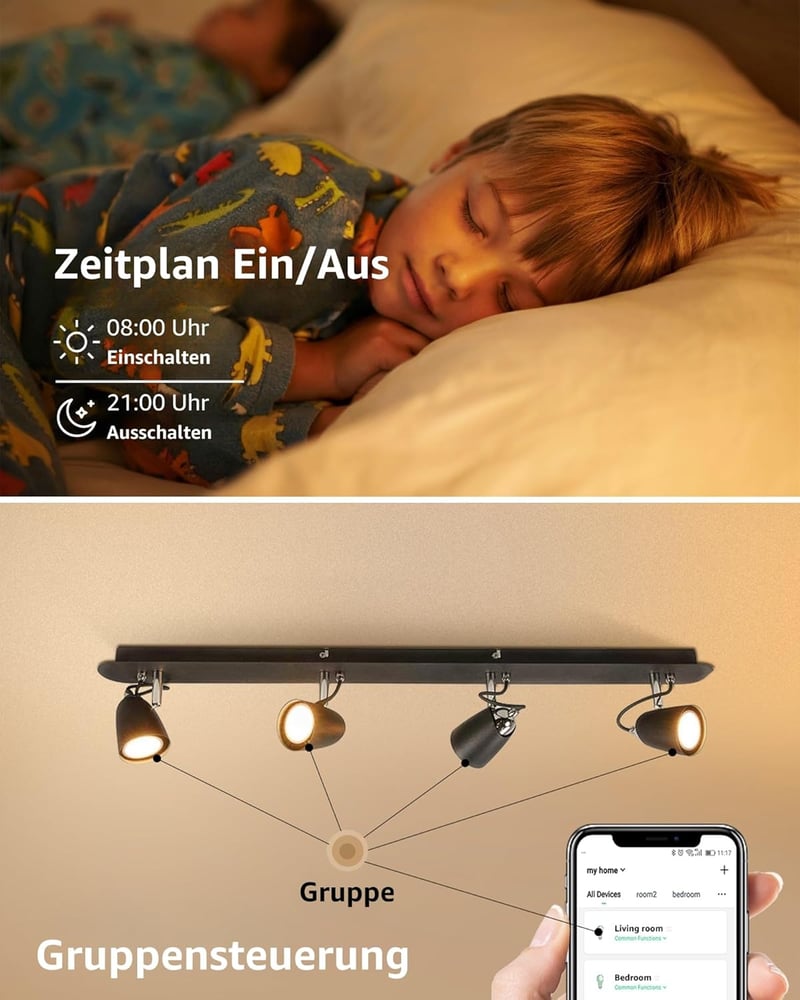 Lepro GU10 Smart LED izzó RGBW WiFi Alexa Google Home 4db