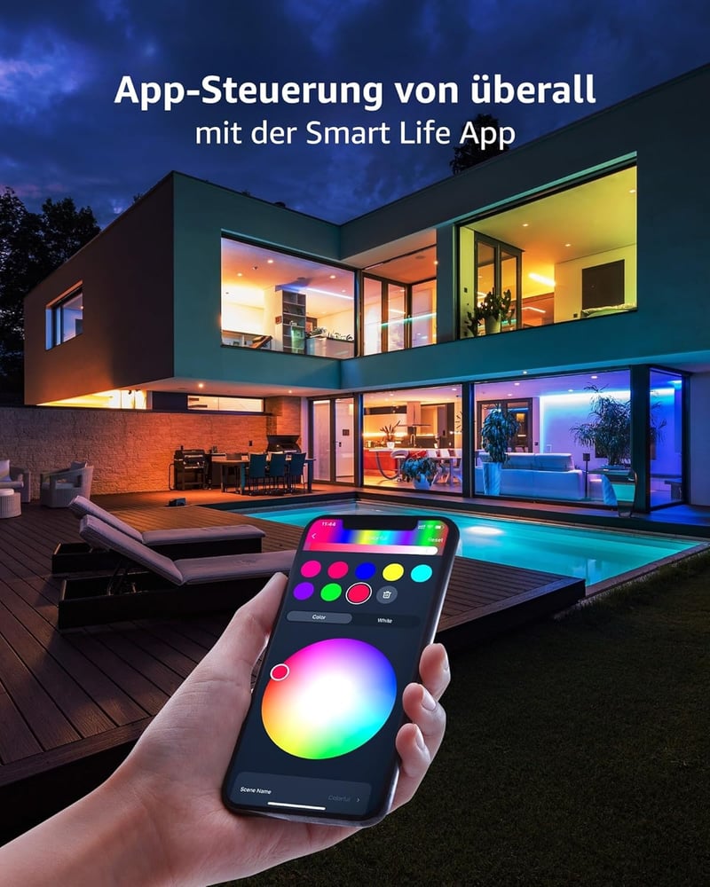 Lepro GU10 Smart LED izzó RGBW WiFi Alexa Google Home 4db