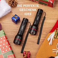 Lepro LE2000 LED Lámpa 5 Móddal, Zoomható Kemping Fénylámpa, Vízálló Elemlámpa 2db - 2, Zoomable 7