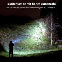 Lepro LE2000 LED Lámpa 5 Móddal, Zoomható Kemping Fénylámpa, Vízálló Elemlámpa 2db - 2, Zoomable 2