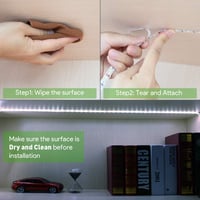 Lepro LED Szalag 10m, 600 LED 2835 SMD, Hidegfehér Beltéri Világítás, Öntapadós Dimmelhető Fényszalag TV Háttérvilágításhoz, Konyhába, 2x5m  6