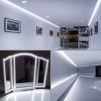 Lepro LED Szalag 10m, 600 LED 2835 SMD, Hidegfehér Beltéri Világítás, Öntapadós Dimmelhető Fényszalag TV Háttérvilágításhoz, Konyhába, 2x5m  7