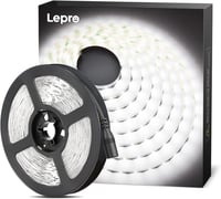 Lepro LED szalag 5m hideg fehér 12V 300 LED 2835 chip 6000K 2300 lumen öntapadós beltéri világítás konyha otthon 1
