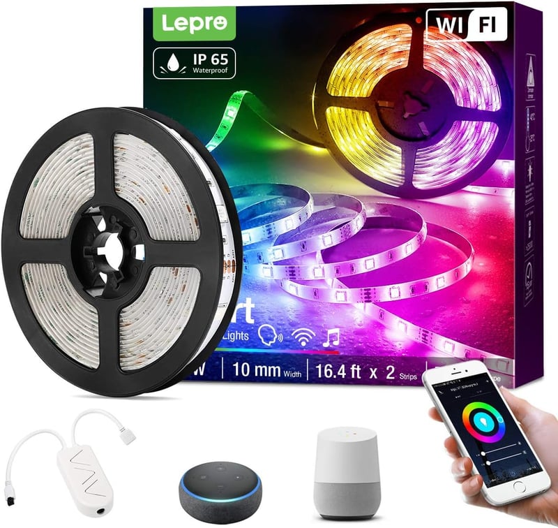 Lepro LED szalag 5m WiFi RGB okos világítás Alexa Google Home kompatibilis