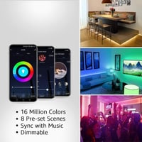 Lepro LED szalag Alexa-val, 10m RGB okos világítás WiFi-vel, zeneérzékeny 5