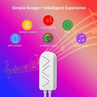 Lepro LED szalag Alexa-val, 10m RGB okos világítás WiFi-vel, zeneérzékeny 6