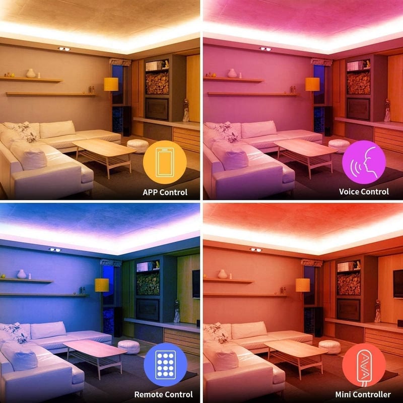 Lepro LED szalag Alexa-val, 10m RGB okos világítás WiFi-vel, zeneérzékeny