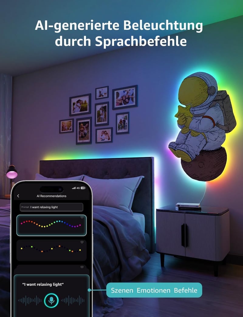 Lepro MagicColor RGBIC 5m okos LED szalag Alexa és Google kompatibilis