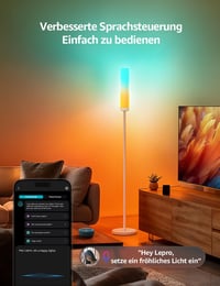 Lepro O1 okos állólámpa 2300 lm, 22 W fényerőszabályzós RGBCCT, WiFi Bluetooth, Alexa Google, zene szinkron, hangvezérlés 4