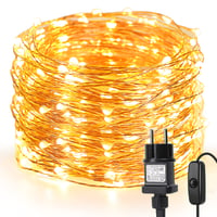 Lepro medené LED svetelné reťaze vianočné dekorácie interiérové exteriérové 2