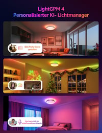 Lepro T1 Okos Mennyezeti Lámpa RGBCCT Dimmelhető WiFi Bluetooth Alexa Google 2