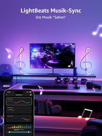 Lepro TB2 Okos Asztali Lámpa RGB LED, Zeneszinkron, Hangvezérlés Alexa/Google 6