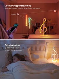 Lepro TB2 Okos Asztali Lámpa RGB LED, Zeneszinkron, Hangvezérlés Alexa/Google 8