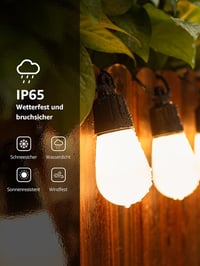 Lepro ZB1 WiFi LED Fényfüzér 15m RGB Meleg Fehér Okos Izzók Alexa Google 8