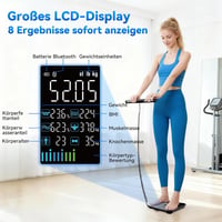 Lepulse P1 testösszetétel mérleg kézi szenzorokkal, 24 felhasználó, testzsír és izomtömeg mérés 5