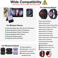 leQuiven 3 az 1-ben vezeték nélküli töltőállomás Samsung S25/S24/S23 és Galaxy Watch 8/Buds3 készülékekhez 2