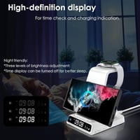 leQuiven 3 az 1-ben vezeték nélküli töltőállomás Samsung S25/S24/S23 és Galaxy Watch 8/Buds3 készülékekhez 7