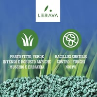LERAVA Tavaszi Gyeptrágya 70m² - Nitrogénes Tápanyag Lassú Felszívódás Zöld Füves Gyephez 3