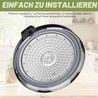 Garnitură de etanșare din silicon Lergas pentru oală sub presiune 22 cm - Fissler Blue Point, Magic, Vitavit Royal, Vitaquick (până în 2009) 3L 4,5L 6,5L 8,5L 7