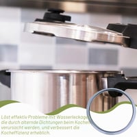 Garnitură de etanșare din silicon Lergas pentru oală sub presiune 22 cm - Fissler Blue Point, Magic, Vitavit Royal, Vitaquick (până în 2009) 3L 4,5L 6,5L 8,5L 6