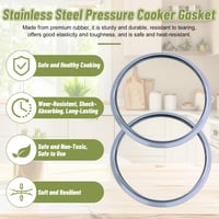 Garnitură de etanșare din silicon Lergas pentru oală sub presiune 22 cm - Fissler Blue Point, Magic, Vitavit Royal, Vitaquick (până în 2009) 3L 4,5L 6,5L 8,5L 3
