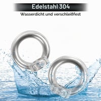 Leryati M8 Očková matica z nehrdzavejúcej ocele 304, 5 ks – Závesná matica na kvetináče, stojany na hojdačky, dekorácie 3